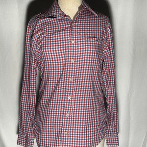 Red and Blue Vineyard VinesSlim Fit Tucker Shirt Size S